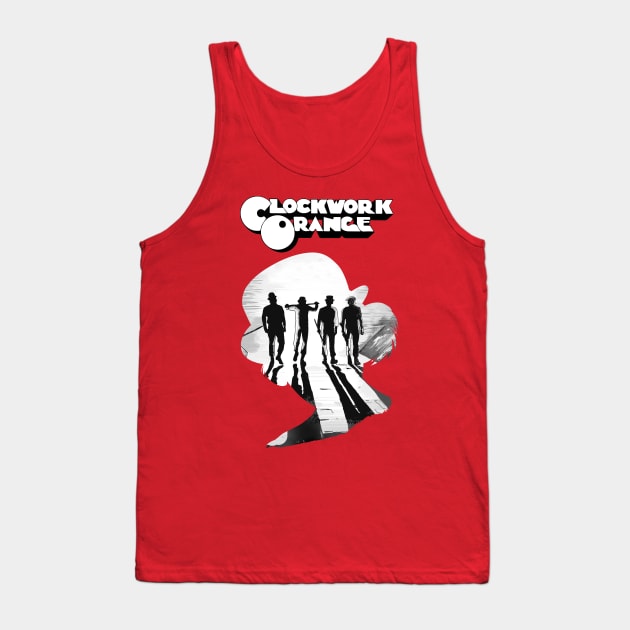 Clockwork Orange Alex Silhouette Tank Top by burrotees